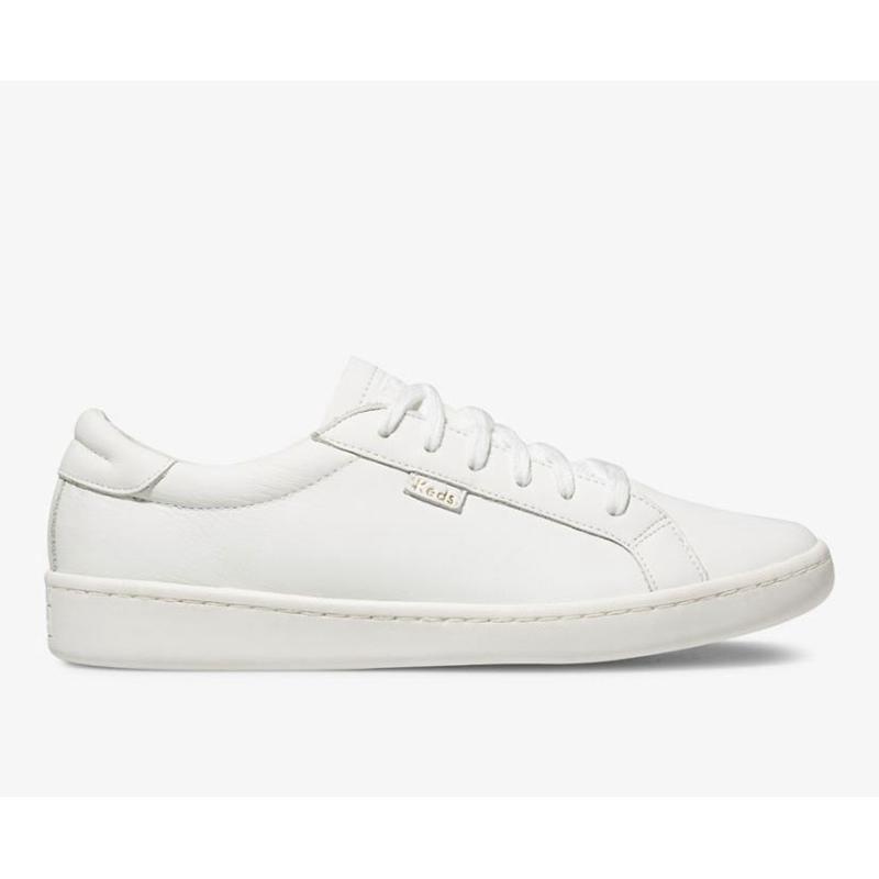 Keds Ace Leather Sneakers Damen Weiß | 93647EBHL